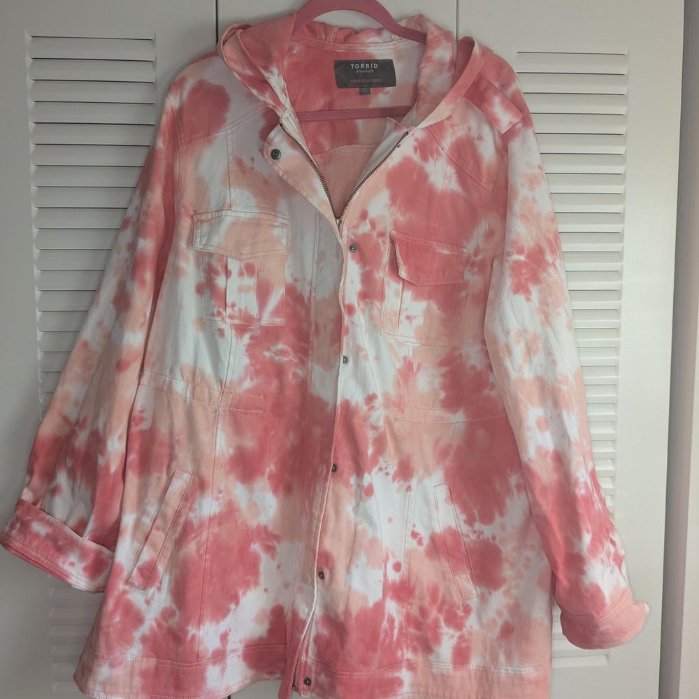 Torrid Tie-Dye Hooded Jacket